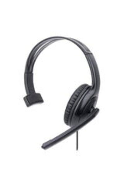 MANHATTAN Căști mono USB, negre