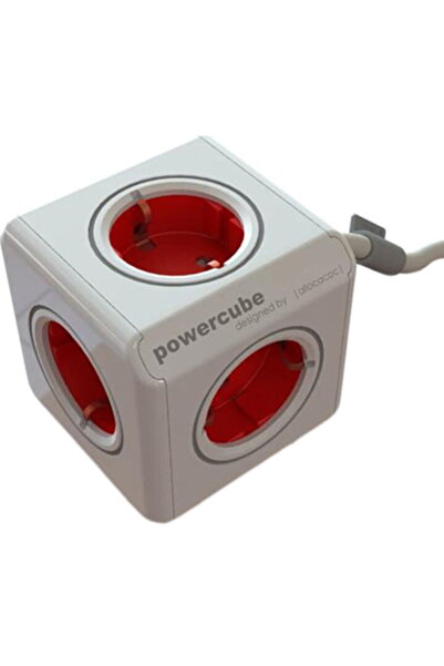 Allocacoc P-CUBE-EXT, 5 sockets, 1.5m, Red