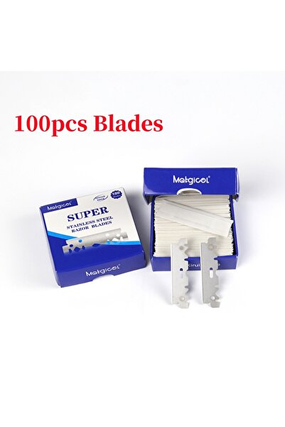 choice2 100pcs 100PCS Single-sided Razor Blade Stainless Steel Men Shaving Sh...