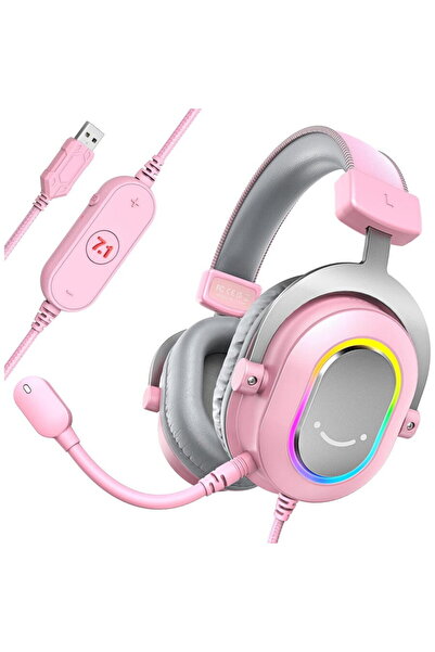 Fifine Wired in-ear headphones with microphone Pink