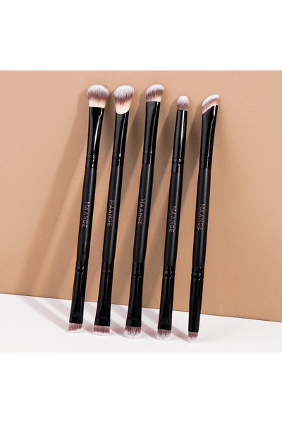 choice2 Black-1 MAANGE Eye Makeup Brushes Kit 5pcs Eyeshadow Nose Contour Smu...