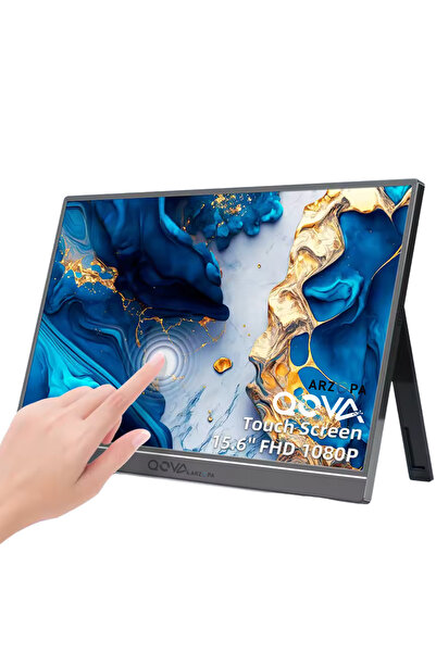 Qova Arzopa & Qova® 15.6"Full HD 1080p Portable Touch Monitor, 10Touch Points...