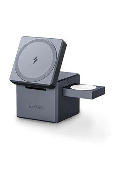 Anker 3-in-1 Cube MagSafe Magnetic Wireless Charger, 15W, Fast Charging, Fold...