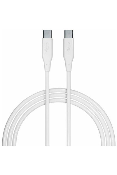 allity Cablu de date si incarcare AUC-02 USB-C to USB-C 100W 1m Alb