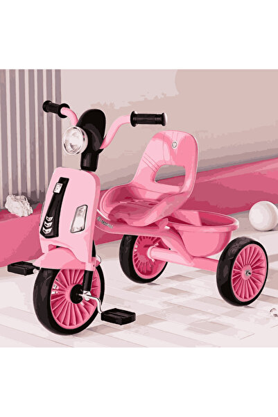 Bazaar A three-wheeled children's bicycle, ready for play and fun.