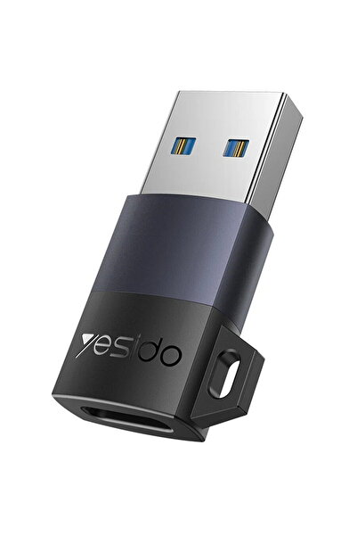 Yesido USB to USB-C Adapter with OTG Function - (GS34) - Grey