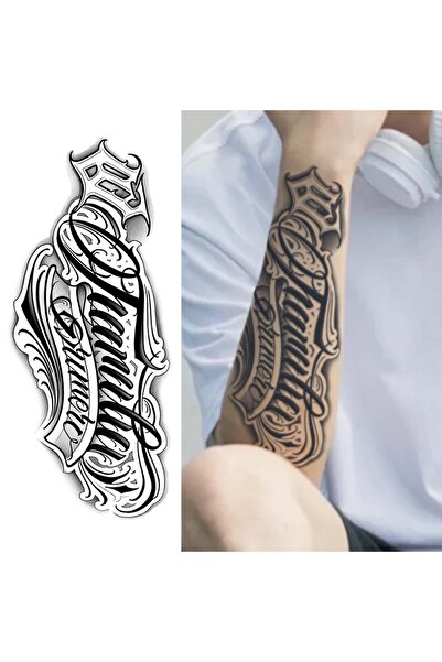 Choice 1Pc Handwritten Font Arm Waterproof Temporary Tattoo, Long-Lasting 1-2...
