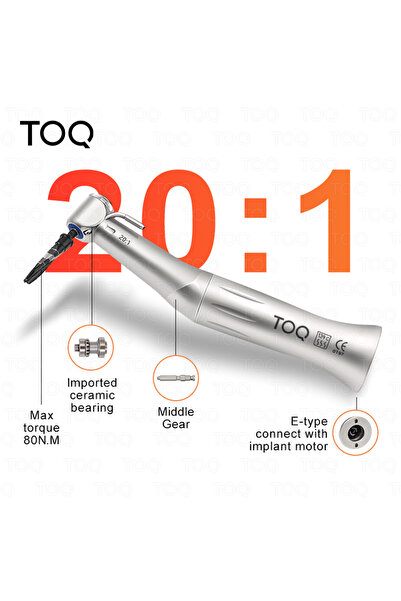 Choice 2 Dental SG20 20:1 Implant Contra Angle Slow Low Speed Handpiece Fit f...