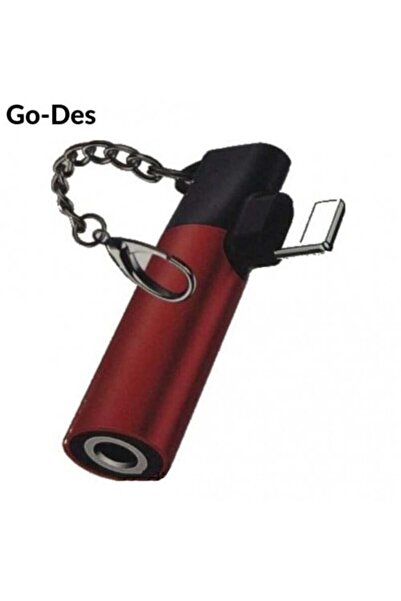 Go-Des محول سماعات وشاحن آيفون 2 في 1