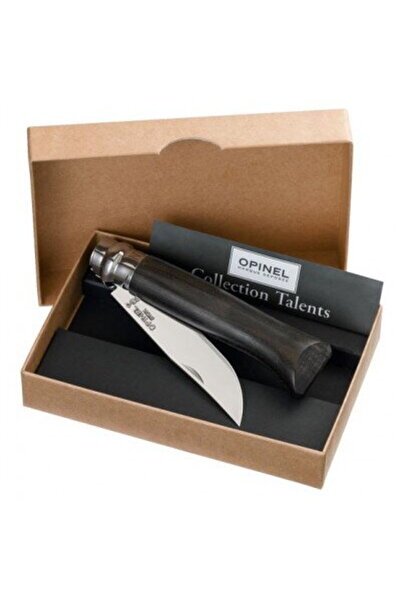 Opinel pocket knife No. 08 ebony w. gift box