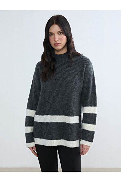 LC Waikiki Sparkling Choices Half Fisherman Roba Collar Tricotaj pentru femei...