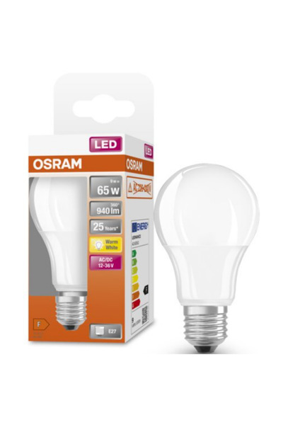 Osram LEDSCLA65 9W/827 12-36VFR E27 FS1