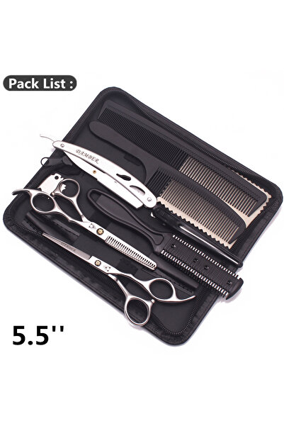 Choice6 مقص شعر 888 يين كي-بي 5.5، طقم مقصات تصفيف شعر احترافية 5.5 و6.0، مقص...