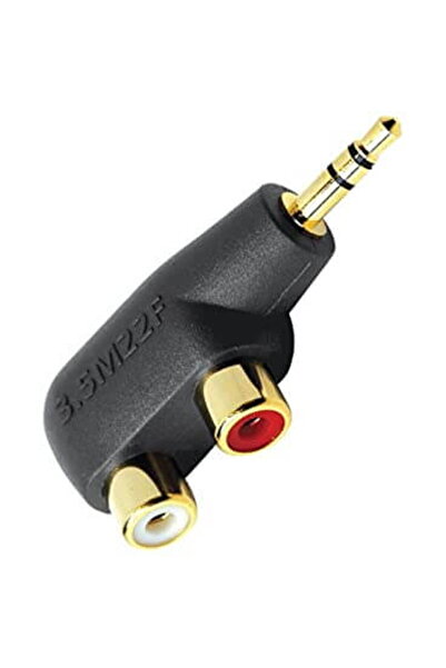 AudioQuest Adaptor 1xJack 3.5 la 2xRCA mamă Adaptor Mini/RCA rigid