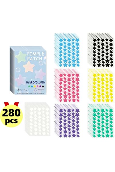 Choice 280 قطعة من لصقات حب الشباب متعددة الاستخدامات، مقاومة للماء وتسمح بمر...