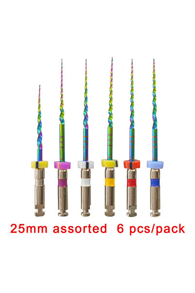 Choice1 25mm assorted Rainbow Series 6pcs/Box SX-F3 Blue Files Heat Activated...
