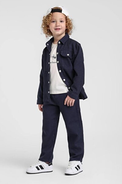 Jack Lions طقم ملابس من قطعتين من القطن والكتان للأطفال من جاكليونز، مناسب لل...