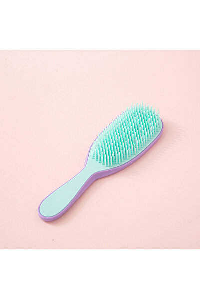 Choice مشط تدليك فروة الرأس من وانمي، لون بنفسجي مخضر، مضاد للتشابك، فرشاة شع...