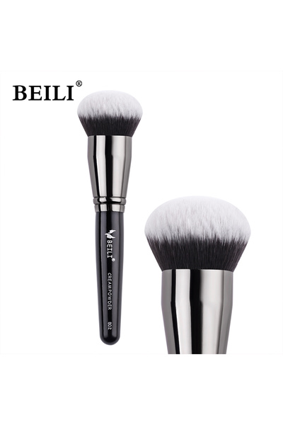 Choice1 فرشاة مكياج كريم الأساس 802 باللون الأسود فرشاة مكياج كريم الأساس فرش...