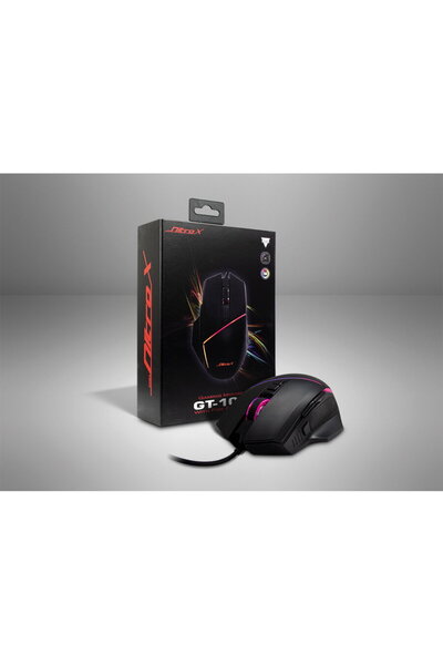 Inter-Tech Tastatură de gaming GT-100 RGB, 6400dpi Negru