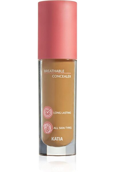 KATYA خافي عيوب يسمح بمرور الهواء، لون الكراميل، مناسب لجميع أنواع البشرة