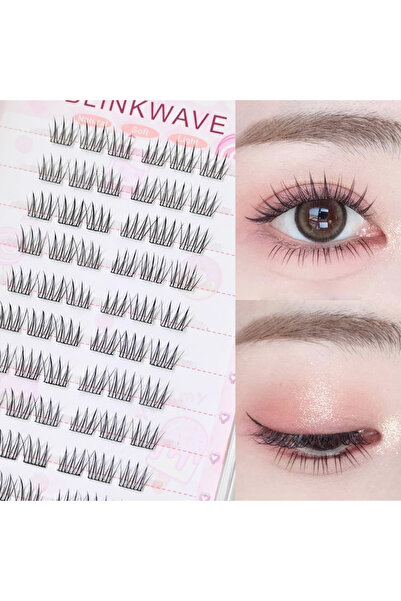 Choice5 مجموعة متنوعة من الرموش الصناعية القصيرة (7-9 مم) بدون غراء، سعة كبير...