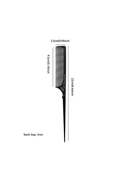 Choice PP-802 Professional Black Hairdressing Hair Comb Salon Styling Hairbru...