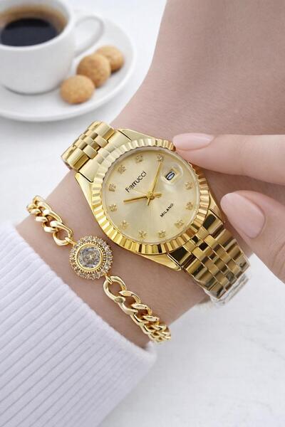 Ferrucci Steel Cord 2 Years Guarantee 3 Atm Water Resistant Women Wristwatch+...