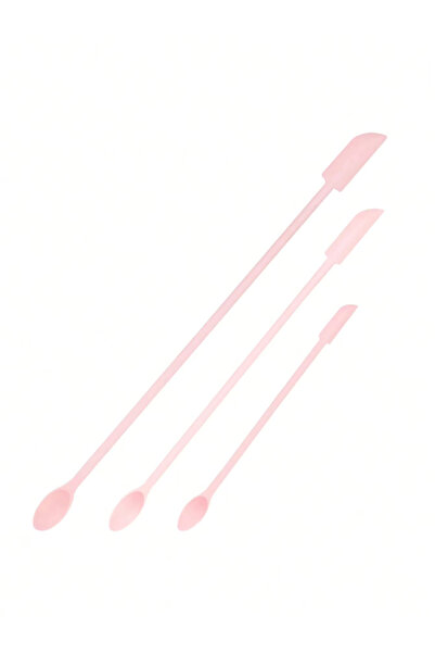Choice 3Pcs Pink 1/3Pcs Silicone Empty Bottle Scraper With Black Scraper, Fou...