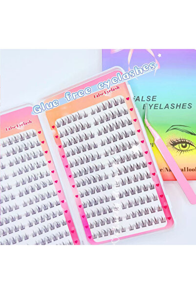 Choice مجموعة رموش صناعية فردية بدون غراء من لاش1، الأكثر مبيعًا، 288 مجموعة،...