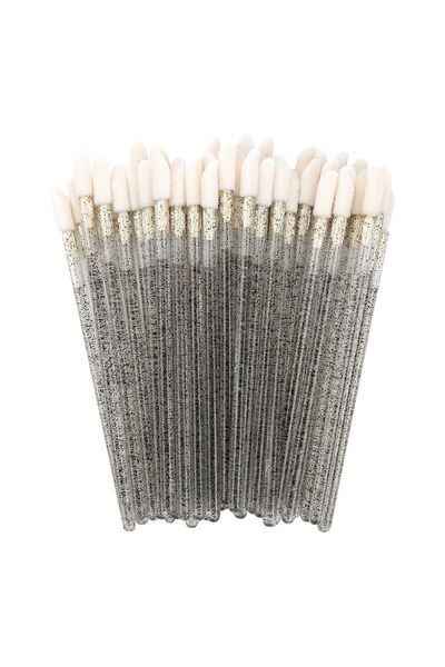 Choice3 black 50pcs 100PCS Disposable Lip Brush Makeup Brushes Lipstick Appli...