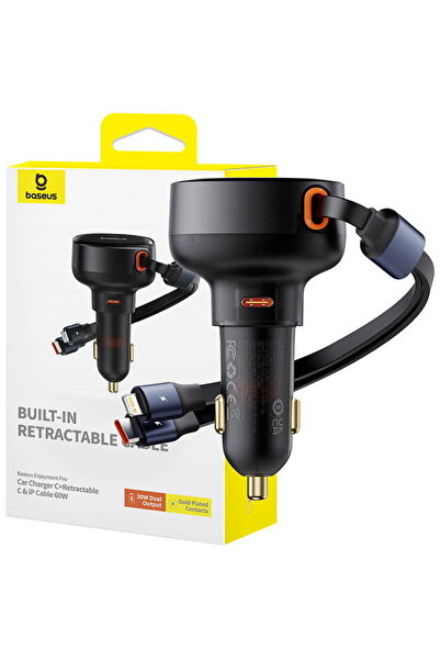 Baseus Απόλαυση USB-C με USB-C, 60W, Μαύρο