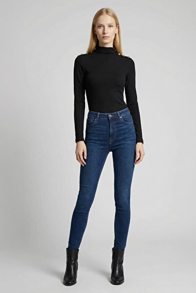 Rays 8312A Shoulder Tie Blouse Black