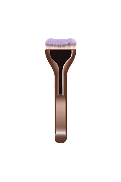 Choice 1pc Professional Foundation Brush - Soft Nylon Bristles, Elegant Brown...