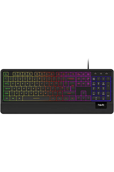Havit KB488L_PRO RGB, USB, Μαύρο