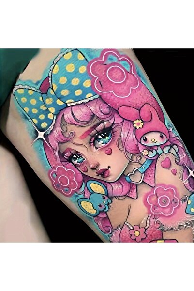 Choice BB-A073 1 Sheet Beautiful Girl Tattoo Sticker Waterproof Lasting Tempo...