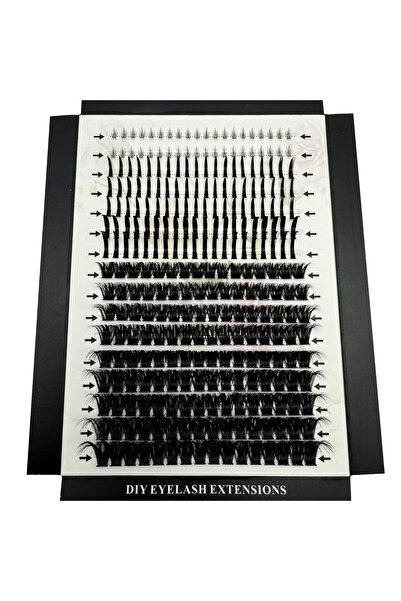 Choice1 مجموعة رموش صناعية متنوعة (16 صفًا، 100D) - 16 صفًا من الرموش العنقود...