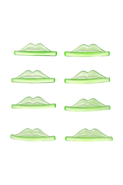 Choice مجموعة بيرمانيا الخضراء المكونة من 8 قطع من وسادات تجعيد الرموش المصنو...