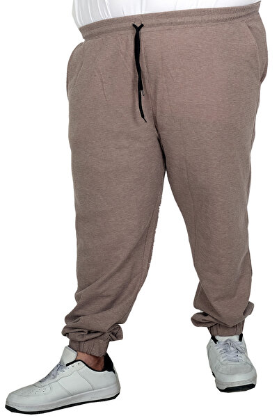 ModeXL Mode XL Large Size Men's Elastic Waist Waffle Sweatpants 23501 Gray