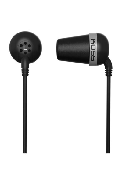 KOSS The Plug Classic Headphones, In-Ear, Wired, Black