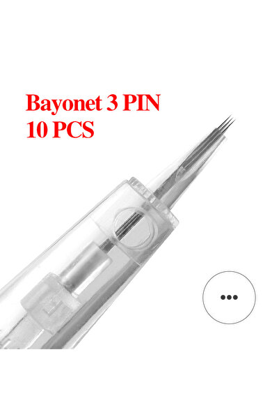 Choice ١٠ قطع من إبر الخراطيش ثلاثية الأطراف ذات الحربة لأقلام ديرما ميكرونيد...