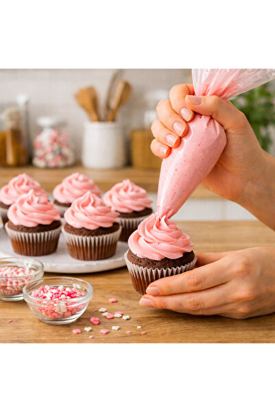 melt pastry & kitchen Mini Modelleme Kalem Krema Torbası Tek Kullanımlık 72 Adt.