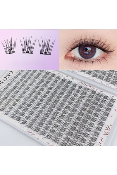 Choice 384 قطعة من الرموش الناعمة والخفيفة الوزن على شكل ذيل السمكة، بطول 10-...