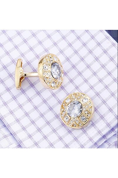 Choice أزرار أكمام ذهبية أنيقة للرجال، هدية زفاف، مجوهرات، أزرار عريس مطلية ب...