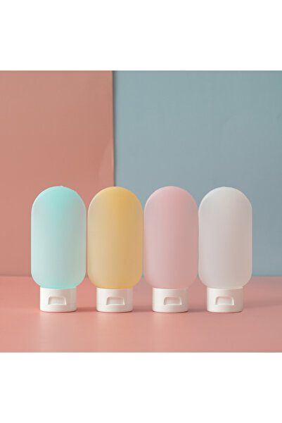 Choice1 Light Colorful 4Pcs/Set Refillable Bottle 60ml Soft Lotion Container ...
