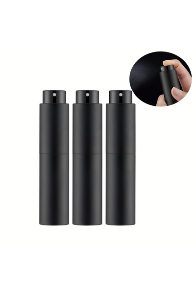 Choice 8 مل أسود، 3 قطع، بخاخ عطر قابل لإعادة التعبئة، سعة 0.34 أونصة، مناسب ...