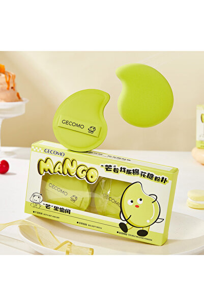 Choice G2180 GECOMO قطعتان من إسفنجة بودرة المارشميلو على شكل مانجو، للاستخدا...