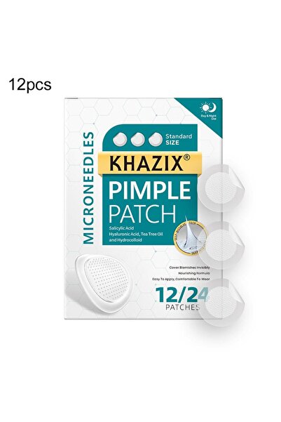 Choice 12/24 قطعة لاصقة خضراء بنقاط دقيقة لعلاج حب الشباب، مصنوعة من مادة إلو...