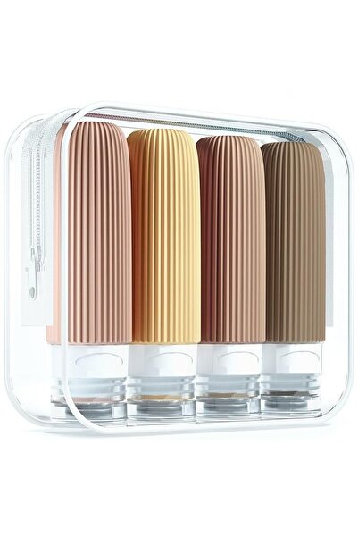 Choice apricot Silicone travel Bottle Tsa approved portable leak proof Squeez...