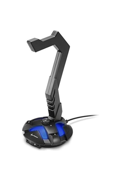 SHARKOON X-Rest 7.1 Headset Stand incl. USB Black